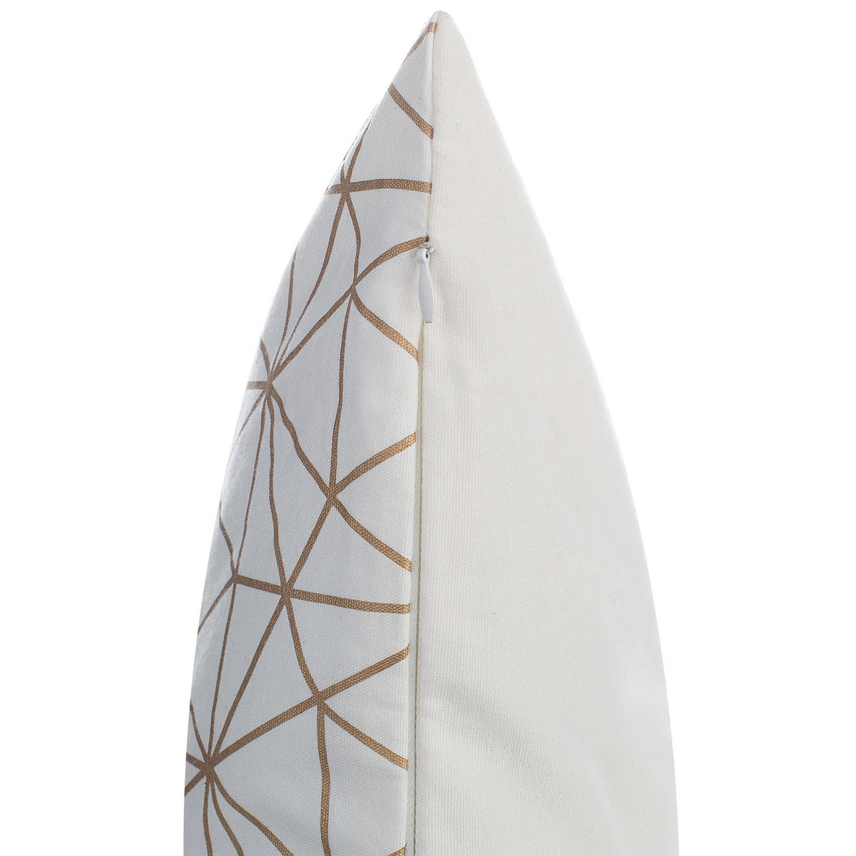 DEKOKISSEN 2er-Set Weiß 45/45 cm Sedum - Weiß, Naturmaterialen/Textil (45/45cm) - Beliani