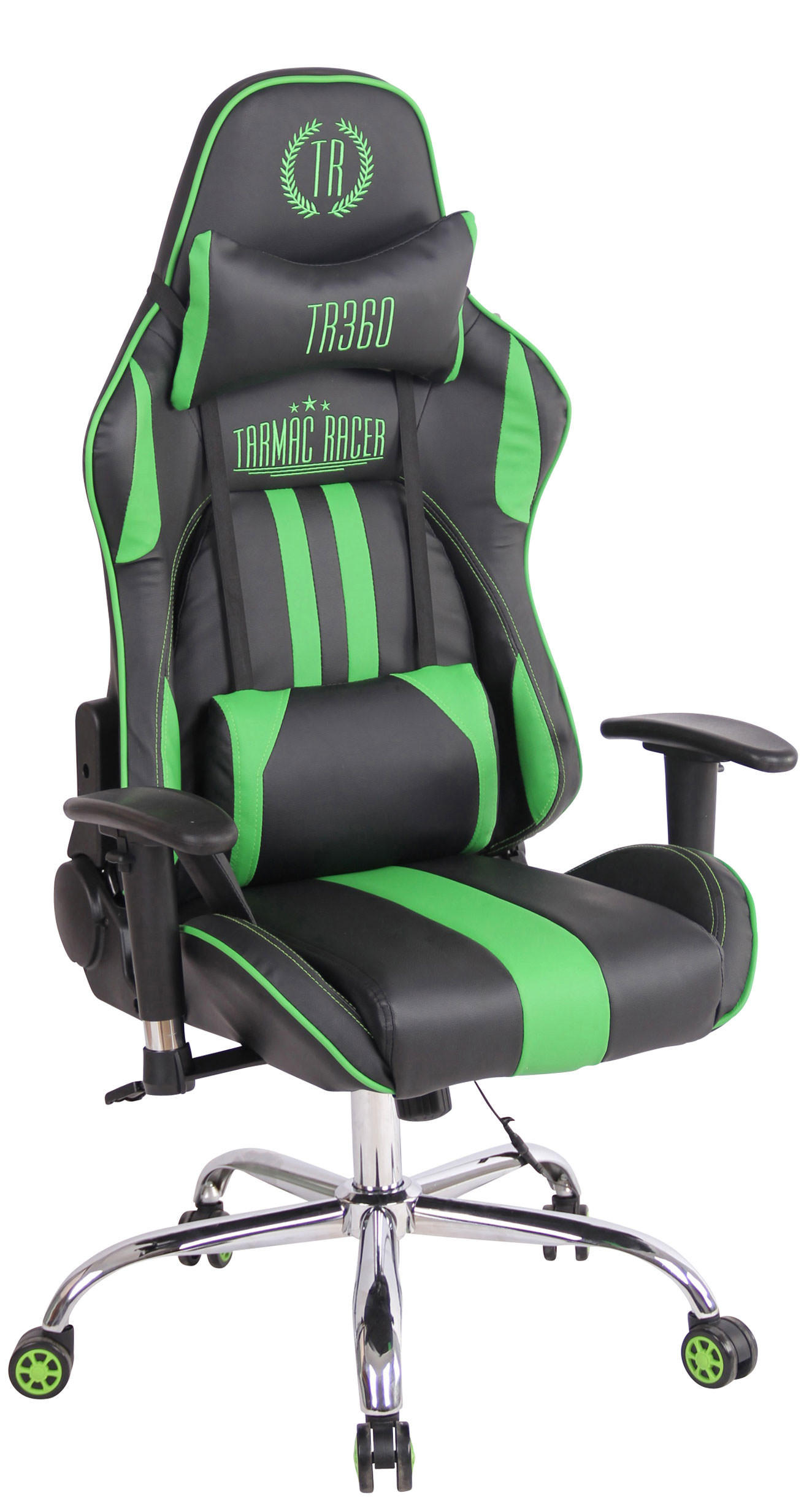 CLP Gamingstuhl Grün, Schwarz 67x128x51 cm