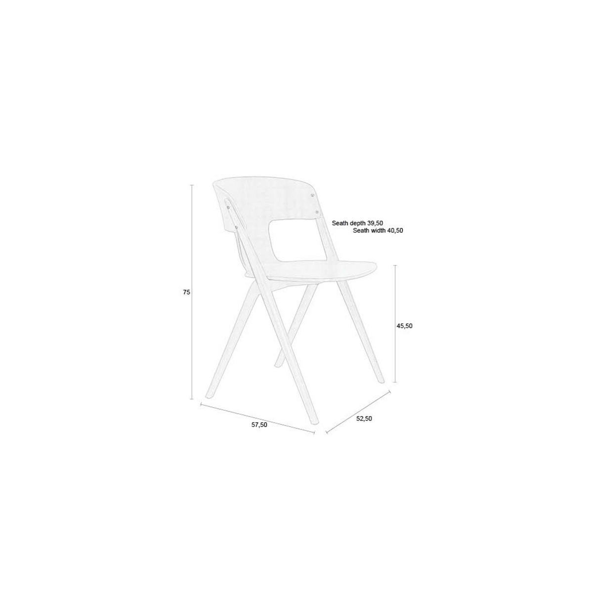 GARTENSTUHL Horizon Creme/ Weiß - 4 er Set - Beige, Kunststoff (57.5/75/52.5cm) - Zuiver