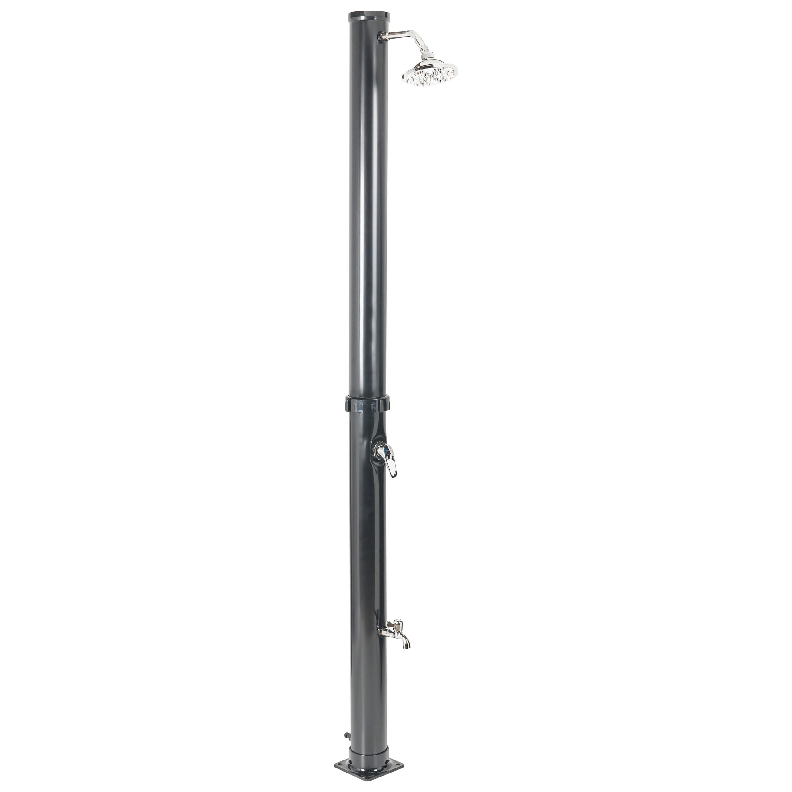 GARTENDUSCHE Schwarz Elqui - Schwarz, Kunststoff (16/220/16cm) - Beliani