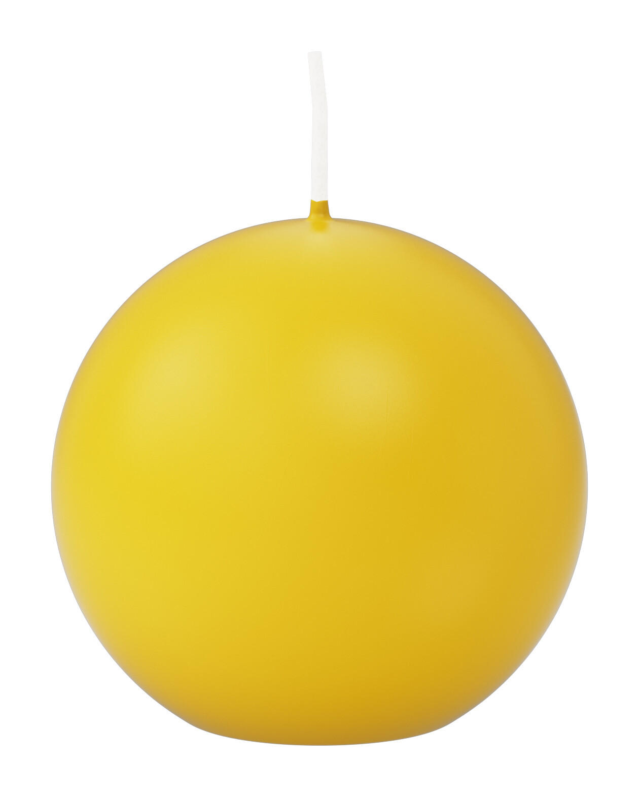 KUGELKERZEN Dotter Gelb Ø 6 cm, 16 Stück - Gelb, Paraffin (6/6/6cm) - Wiedemann Kerzen