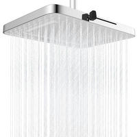 EINBAUDUSCHKOPF 13 Zoll Regenfall mit 5 Funktionen Weiß - Weiß, Metall (25/12.7/33cm)