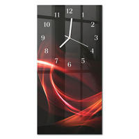 WANDUHR 30x60 cm - Eiffelturm Paris - Multicolor, Glas (30/60/0.4cm) - TULUP