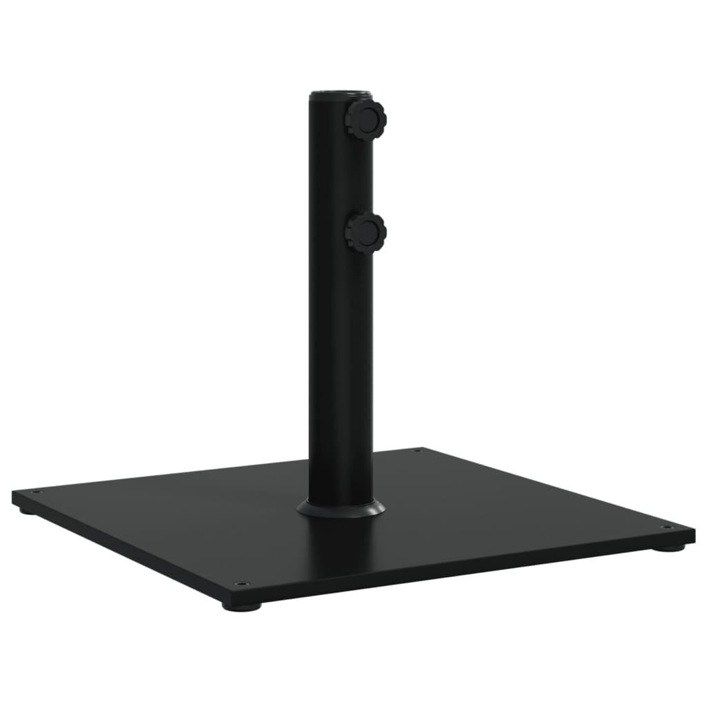 SONNENSCHIRMSTÄNDER Ø32/38/48 Mm Mast 17 Kg Quadratisch - Schwarz, Metall (43/43cm) - vidaXL