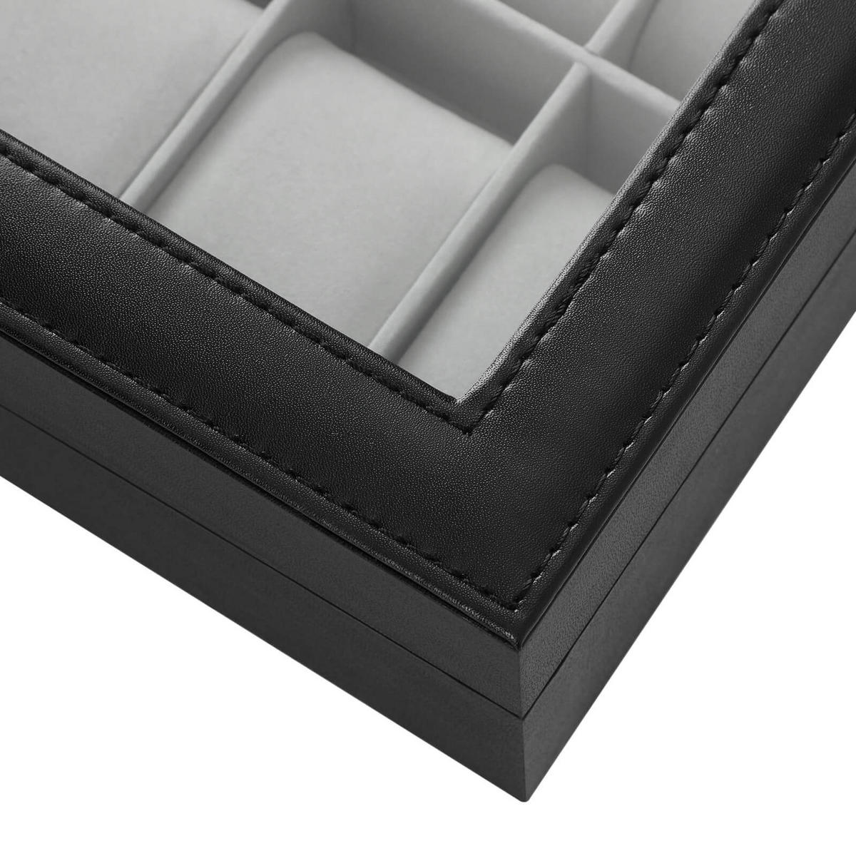 UHRENBOX Panama City - Schwarz, Glas (25/7.5/20cm) - Hansiro