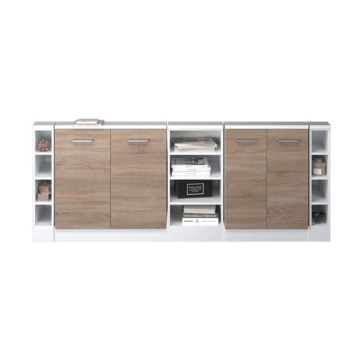 ŠATNÍKOVÁ ZOSTAVA PRE ŠIKMÉ STRECHY Rion Sonoma/White - dub sonoma, kompozitné drevo (210/81.6/46cm) - Vicco