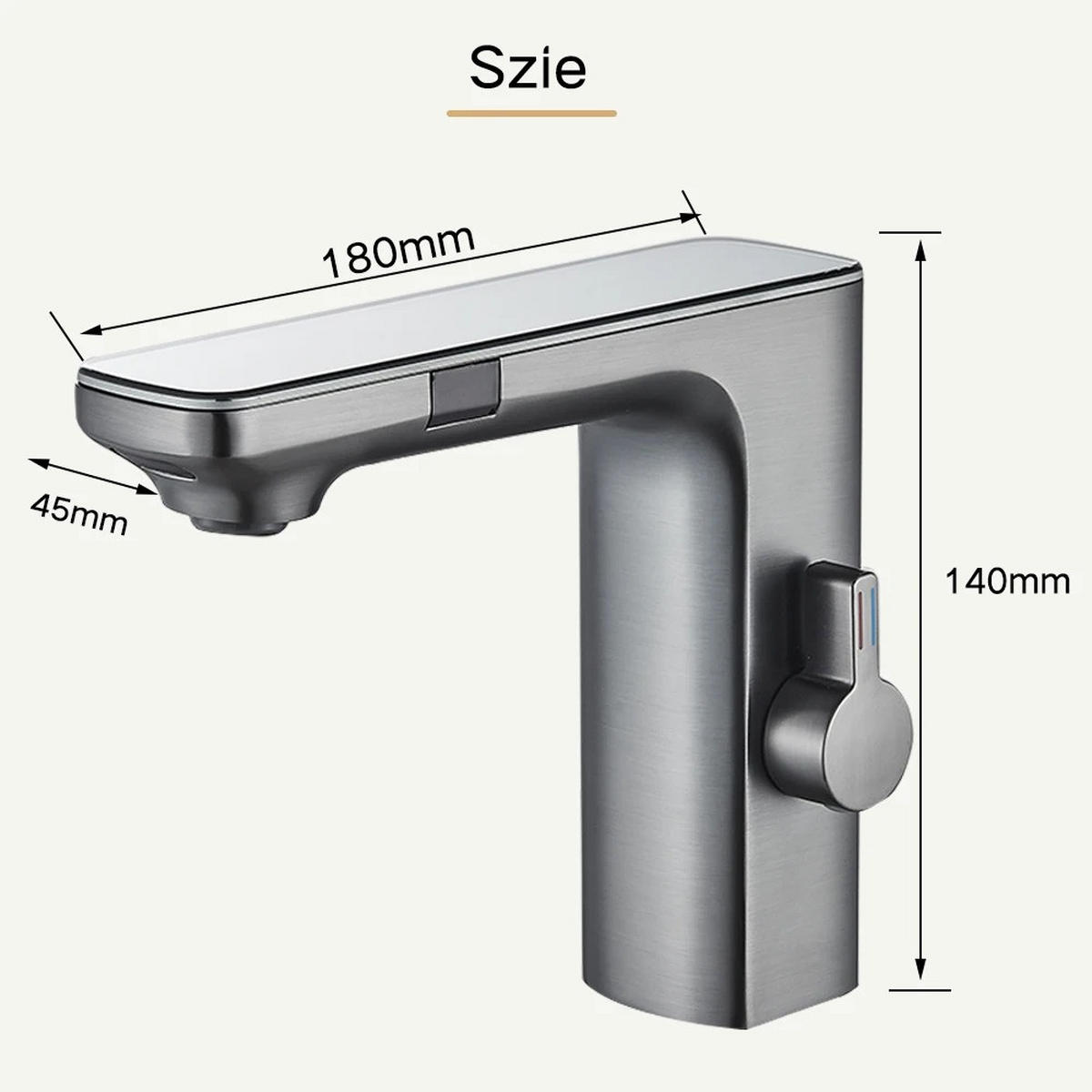 WASCHTISCHARMATUR Smart Sensor Chrom - Chromfarben, Metall (14/18/4.5cm) - Kaket
