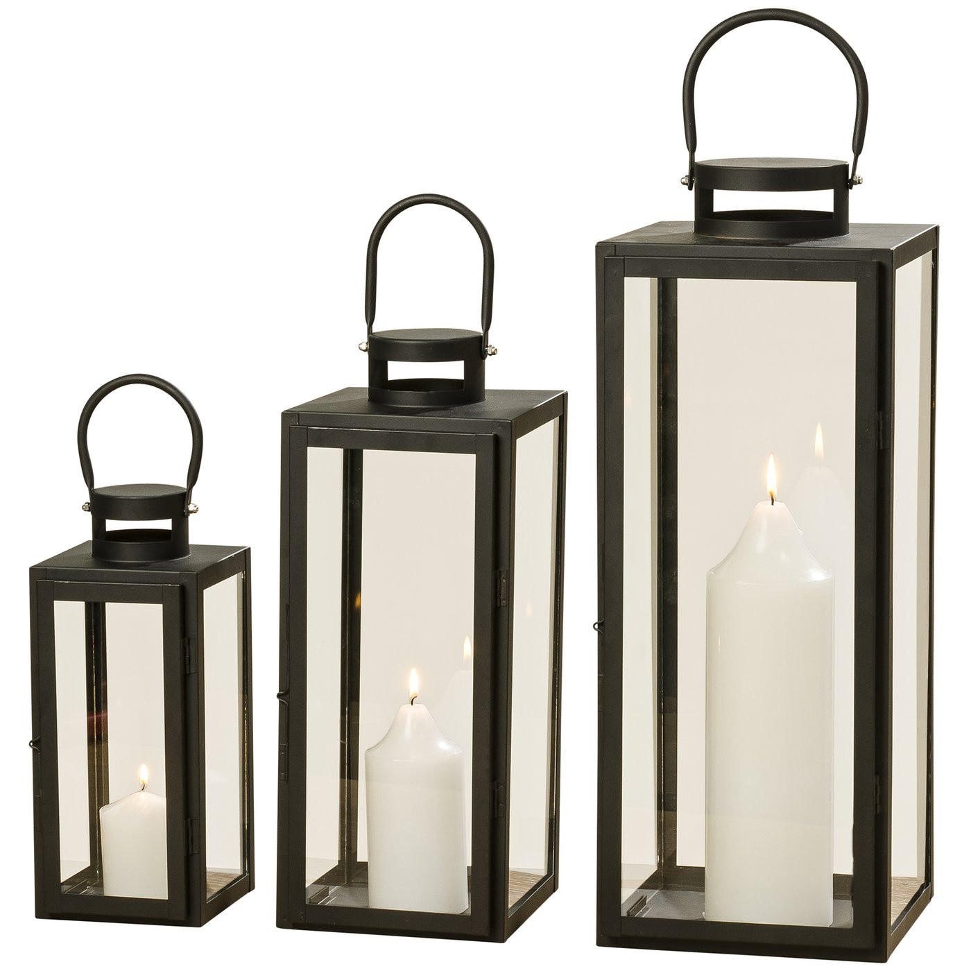 Boltze Home Dekolaterne Schwarz 21x53x20 cm