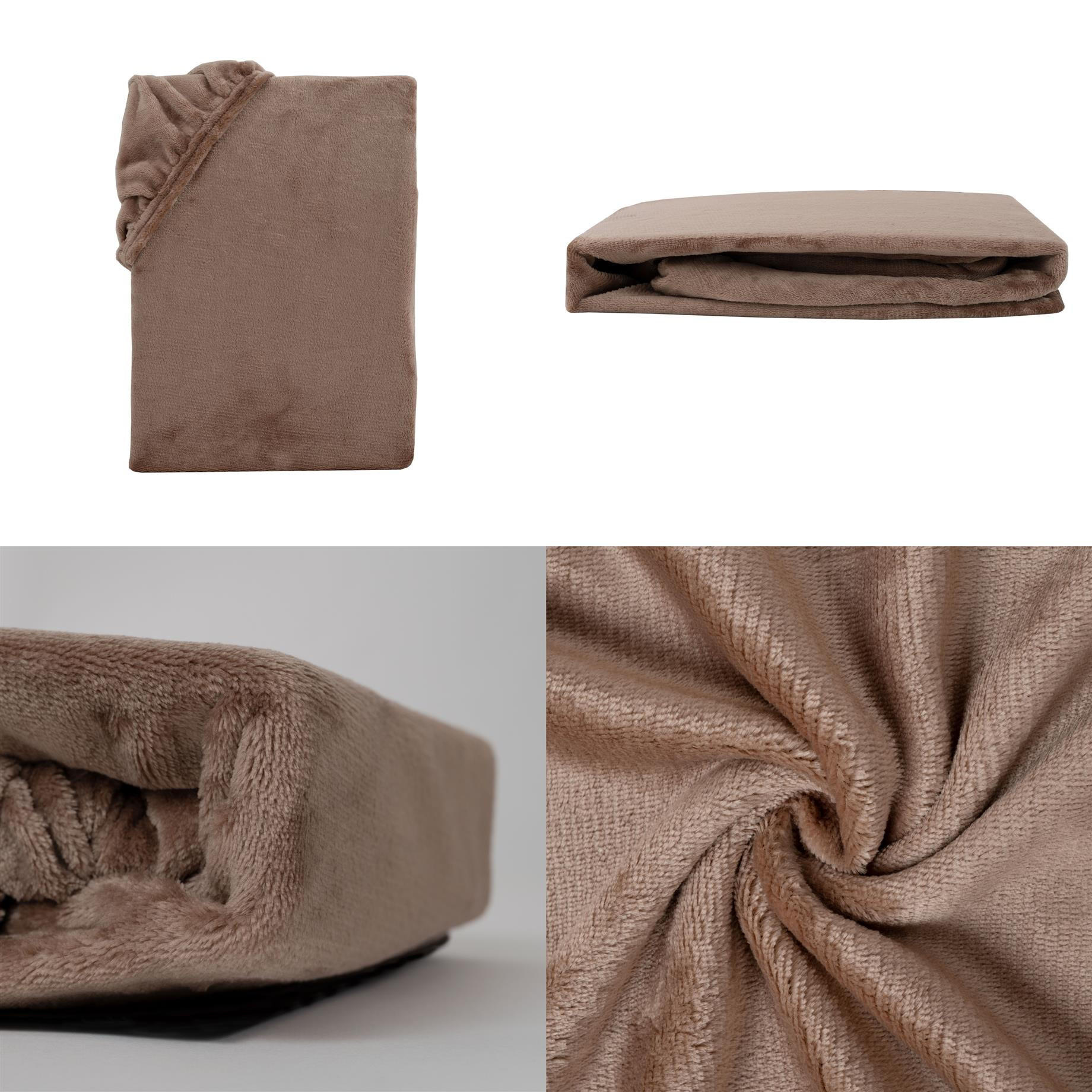 Thumbnail - Carpe Sonno Cashmere-Touch-Spannbettlaken, Braun, Textil, Uni, Rechteckig, 100x200 cm, Oeko-Tex® Standard 100, Schlaftex...
