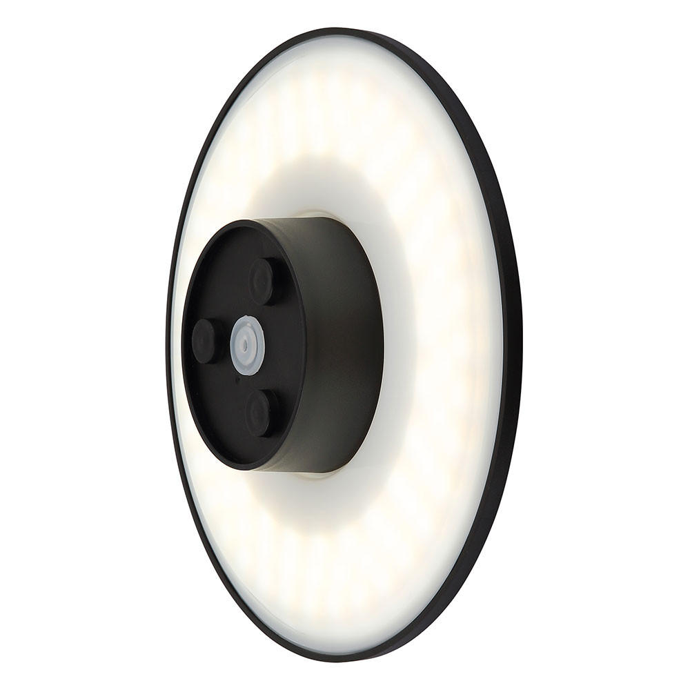 LED AUSSENLEUCHTE Lamont Schwarz - Schwarz, Kunststoff (25.2/4.8/25.2cm) - Globo Lighting