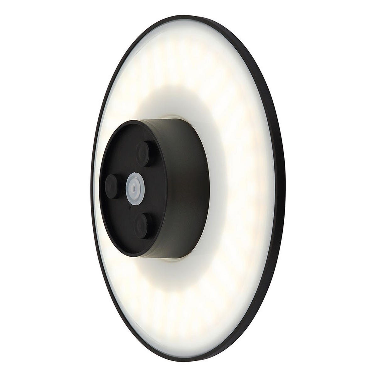 LED AUSSENLEUCHTE Lamont Schwarz - Schwarz, Kunststoff (25.2/4.8/25.2cm) - Globo Lighting