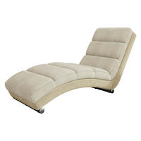 SESSEL Holiday Cord - Chromfarben/Beige, Holz (62/84/180cm) - MIRJAN24