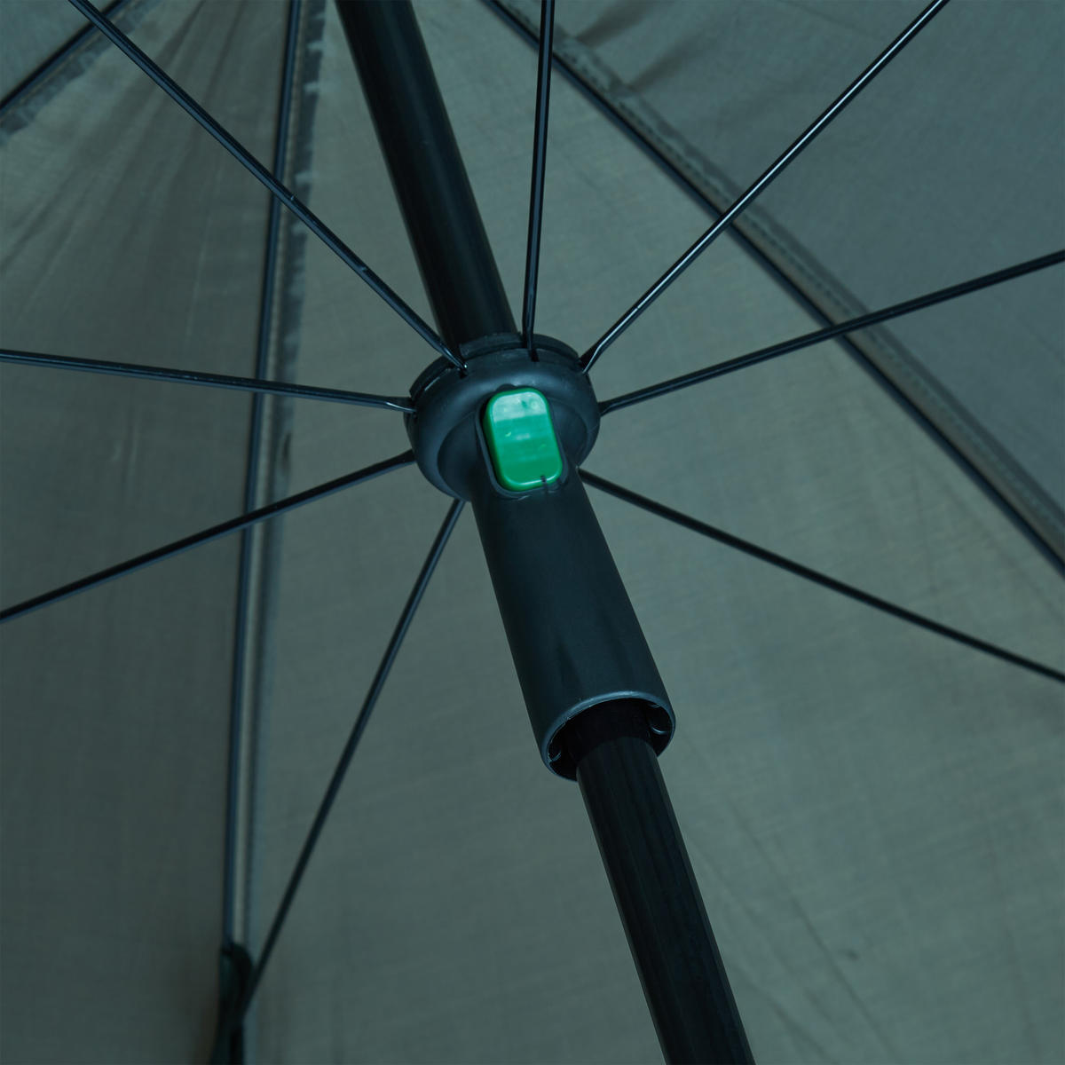 RYBÁRSKY stan - tmavozelená, kov/textil (175/175cm) - Relaxdays