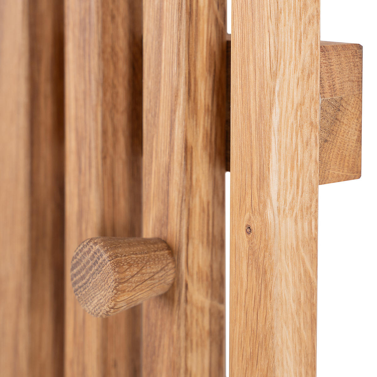 GARDEROBENPANEEL - Eiche massiv - Eichefarben, Holz (22/120/5cm) - home24