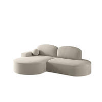 ECKSOFA Girona Mit Schlaffunktion - Beige, Holzwerkstoff/Textil (278/179cm) - Fun Möbel
