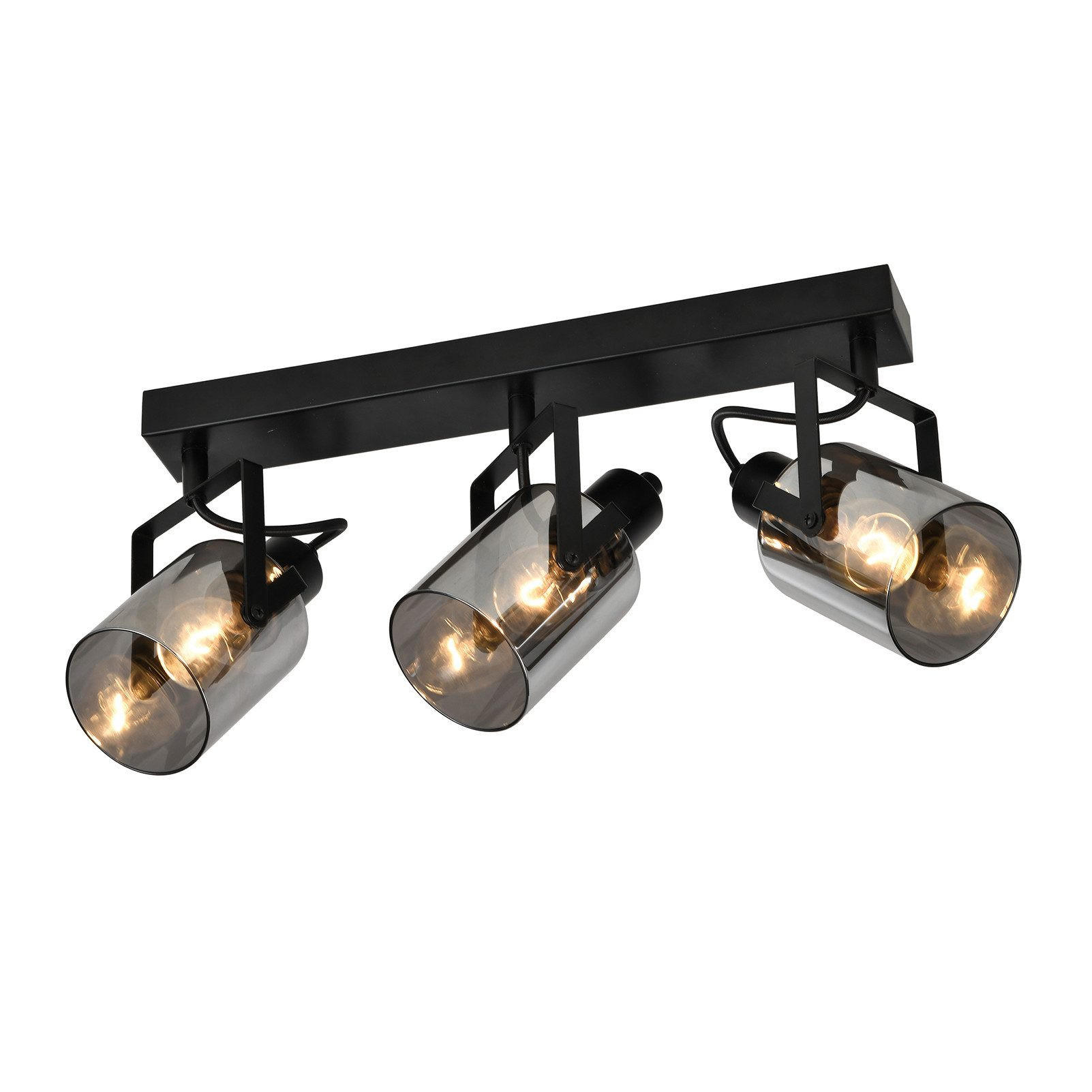 STRAHLER Minden 3-flammig 44/9.5/18 cm - Schwarz, Metall (44/9.5/18cm) - Nettlife