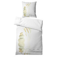 BETTWÄSCHE 2-teilig Balance - Weiß, Naturmaterialien (135/200cm) - Sanilo