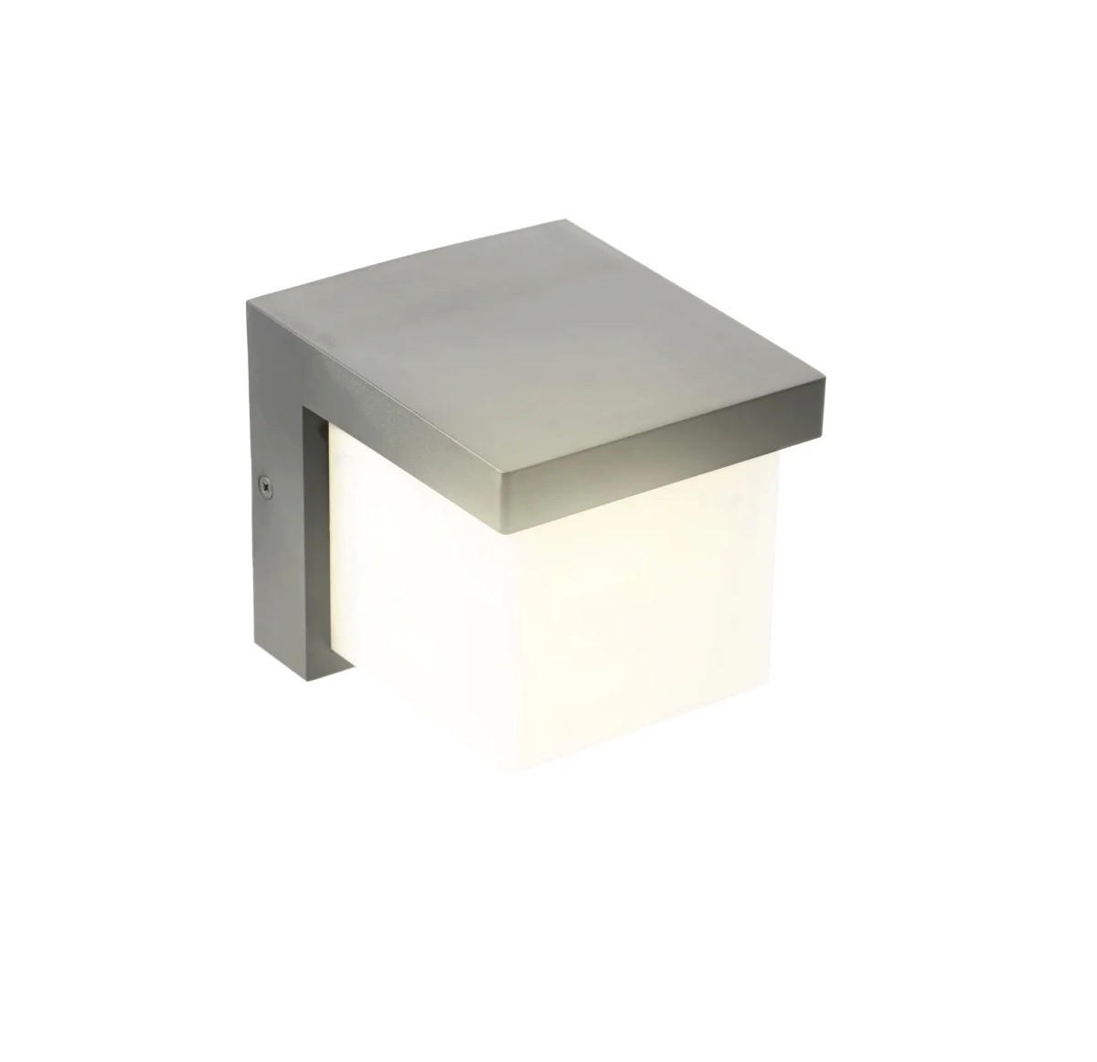 AUSSENWANDLEUCHTE ADDISON Schwarzer Würfel Integrierte LED 4000k Naturweiß IP65 - Schwarz, Kunststoff (11.5/11.5/11.5cm) - CGC Europe