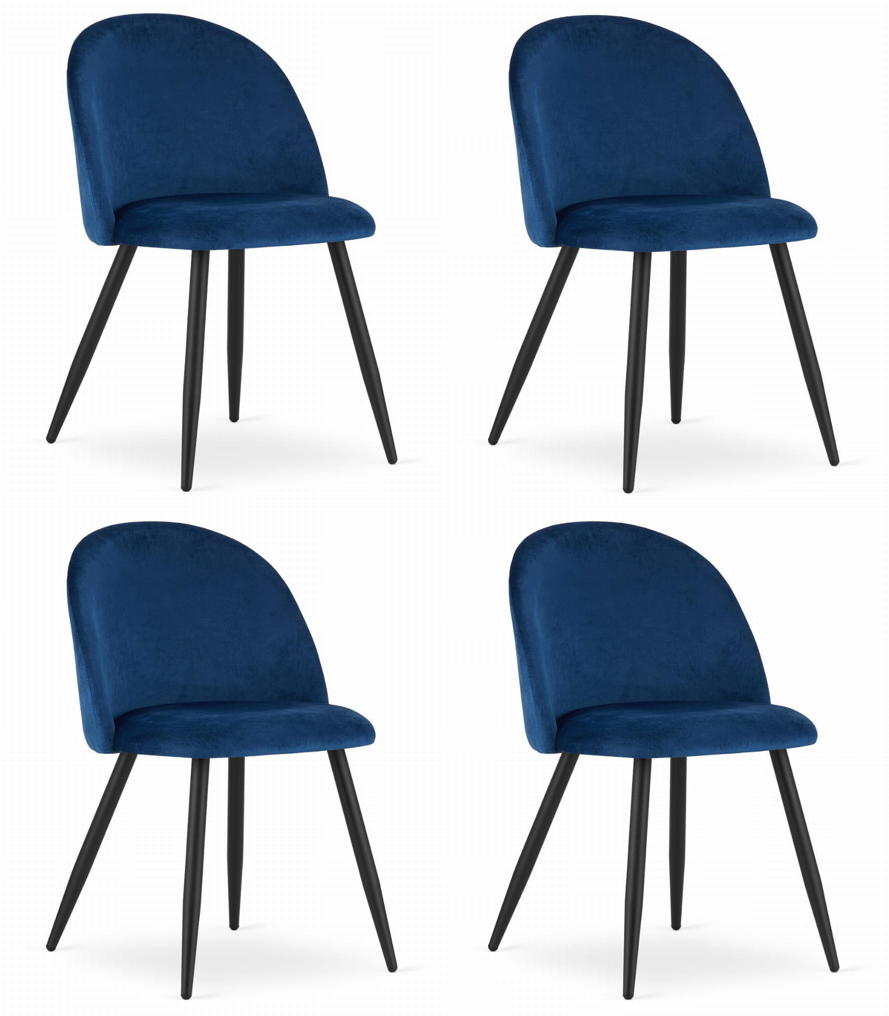 Valora Esszimmerstuhl Dunkelblau 46x76.5x42.5 cm