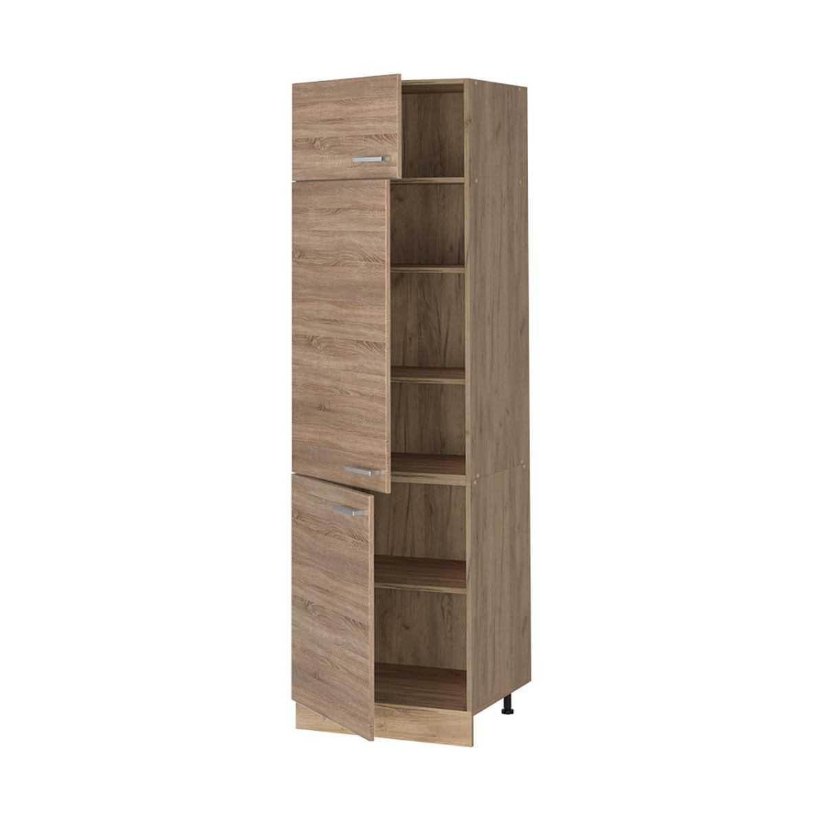 DULAP ÎNALT R-Line, Sonoma/Stejar auriu, 60 cm - stejar miere/stejar Sonoma, compozit lemnos (60/206.8/57.2cm) - Vicco