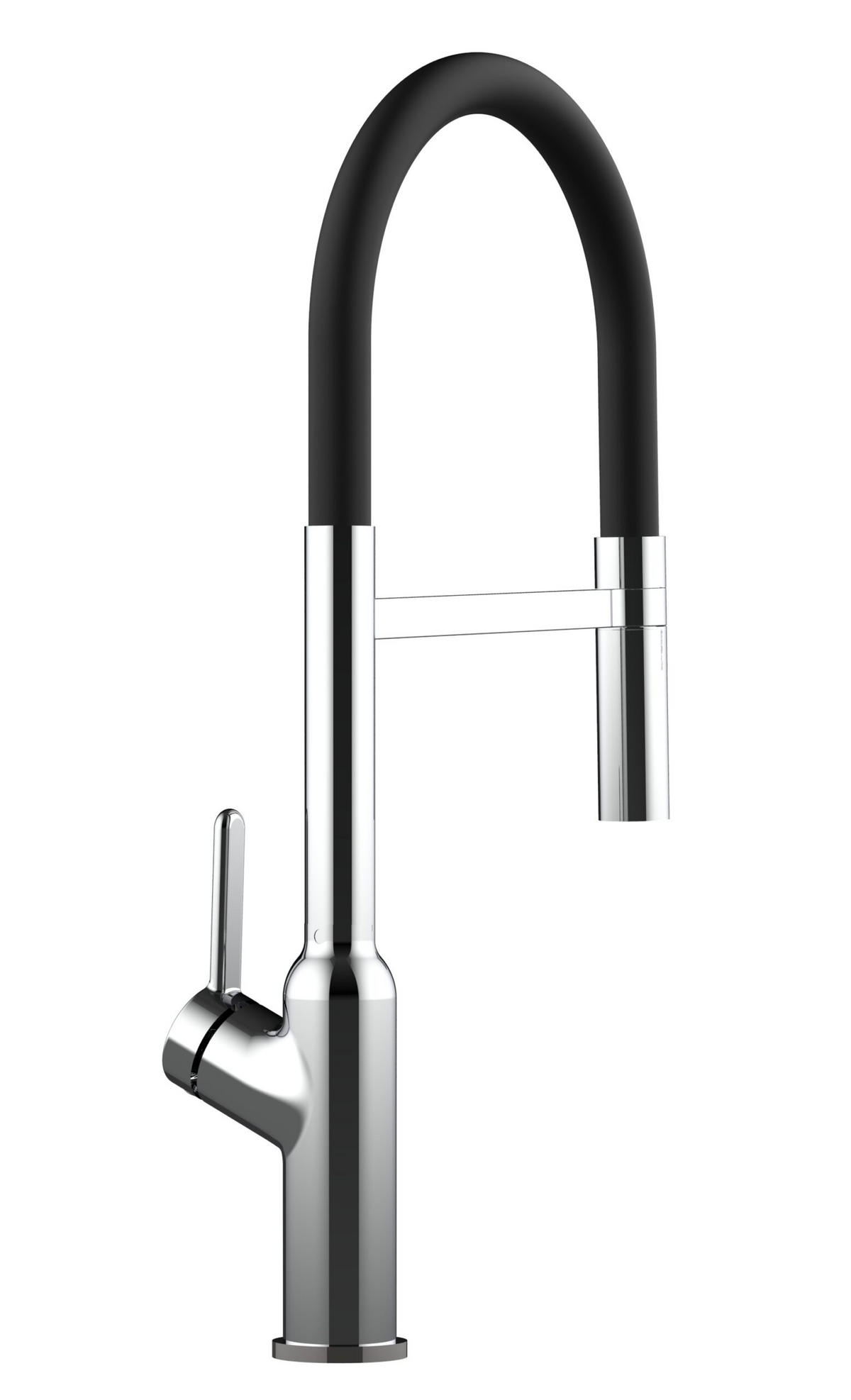 KÜCHENARMATUR, Verchromt und Schwarz, 2-Strahl-Brause - Chromfarben, Metall (23/46.5/23cm) - VIZIO