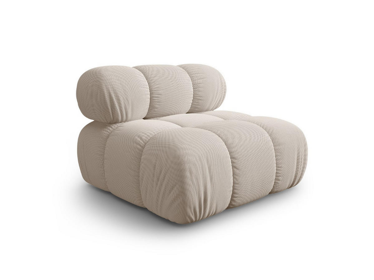 MODUL Bellis aus 3D-Stoff leichtes beige - Creme, Textil (94/70/94cm) - Micadoni