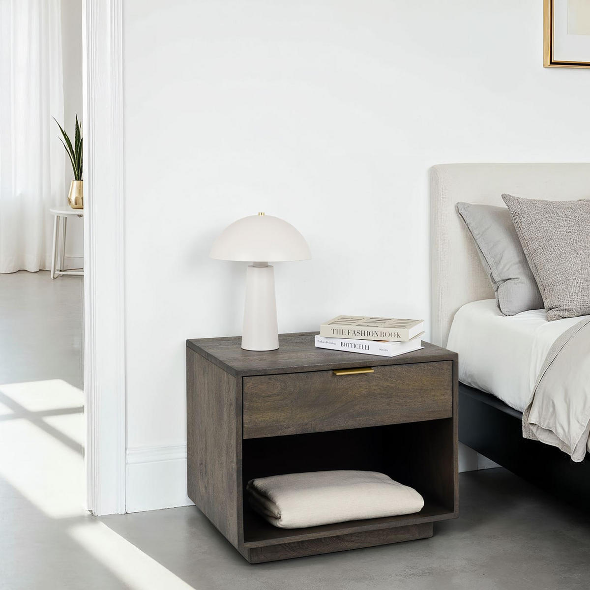 NACHTTISCH BORA braun - Braun, Holz (60/50/46cm) - IDIMEX