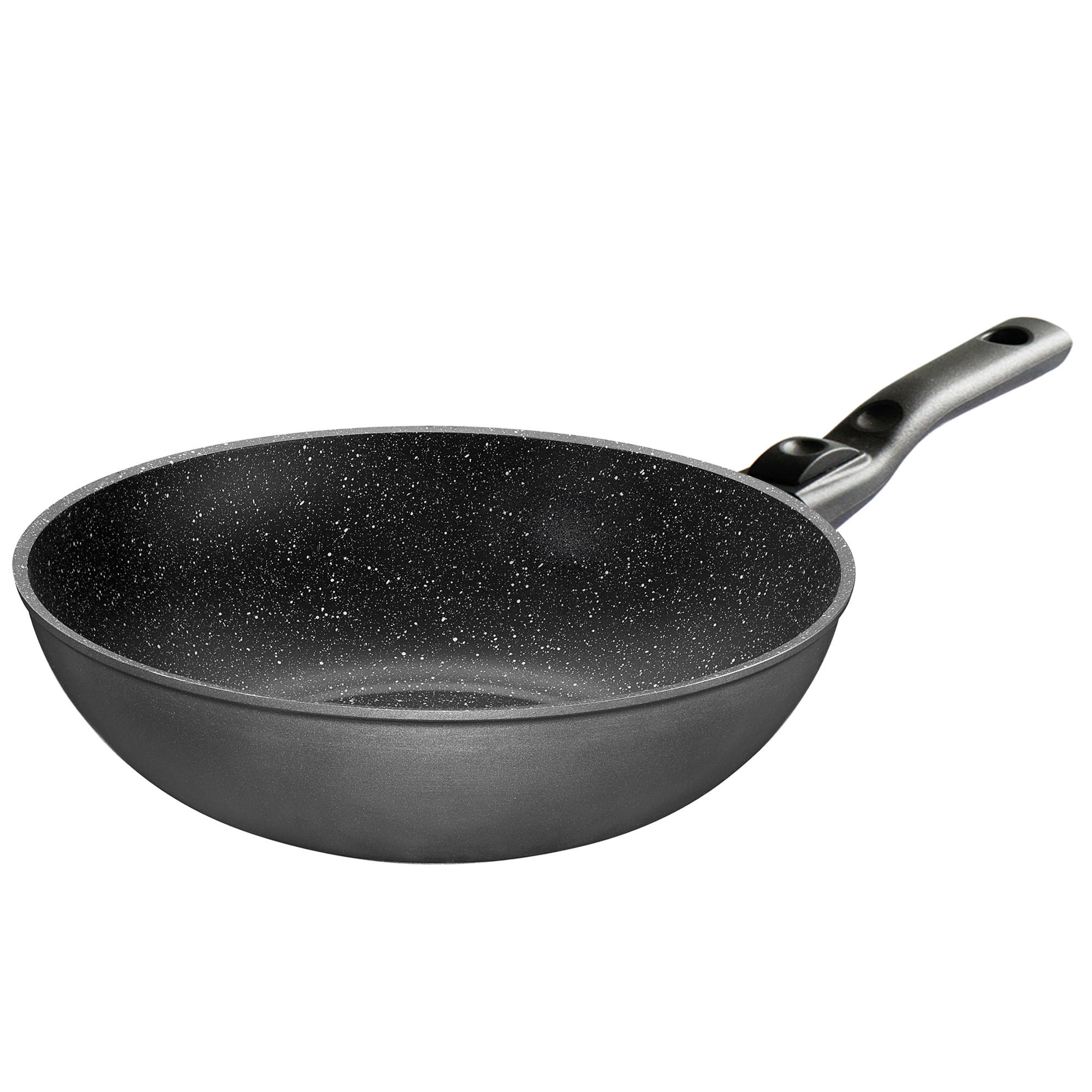 WOK - Schwarz/Grau, Metall (30cm) - Stoneline