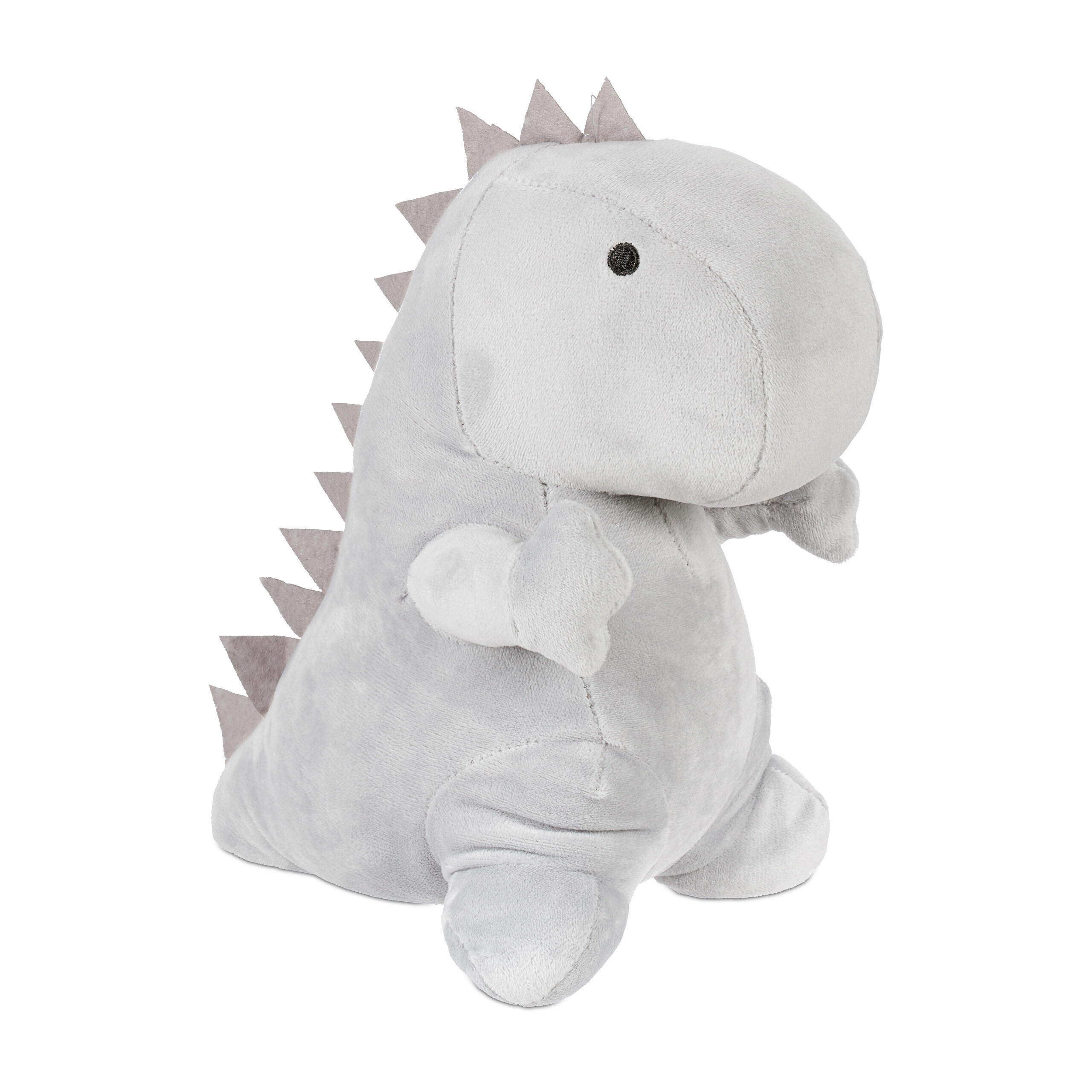 DÖRRSTOPP Grå Dino 23x14x21 cm - Grå, Textil/Naturmaterial (14/21cm) - Relaxdays