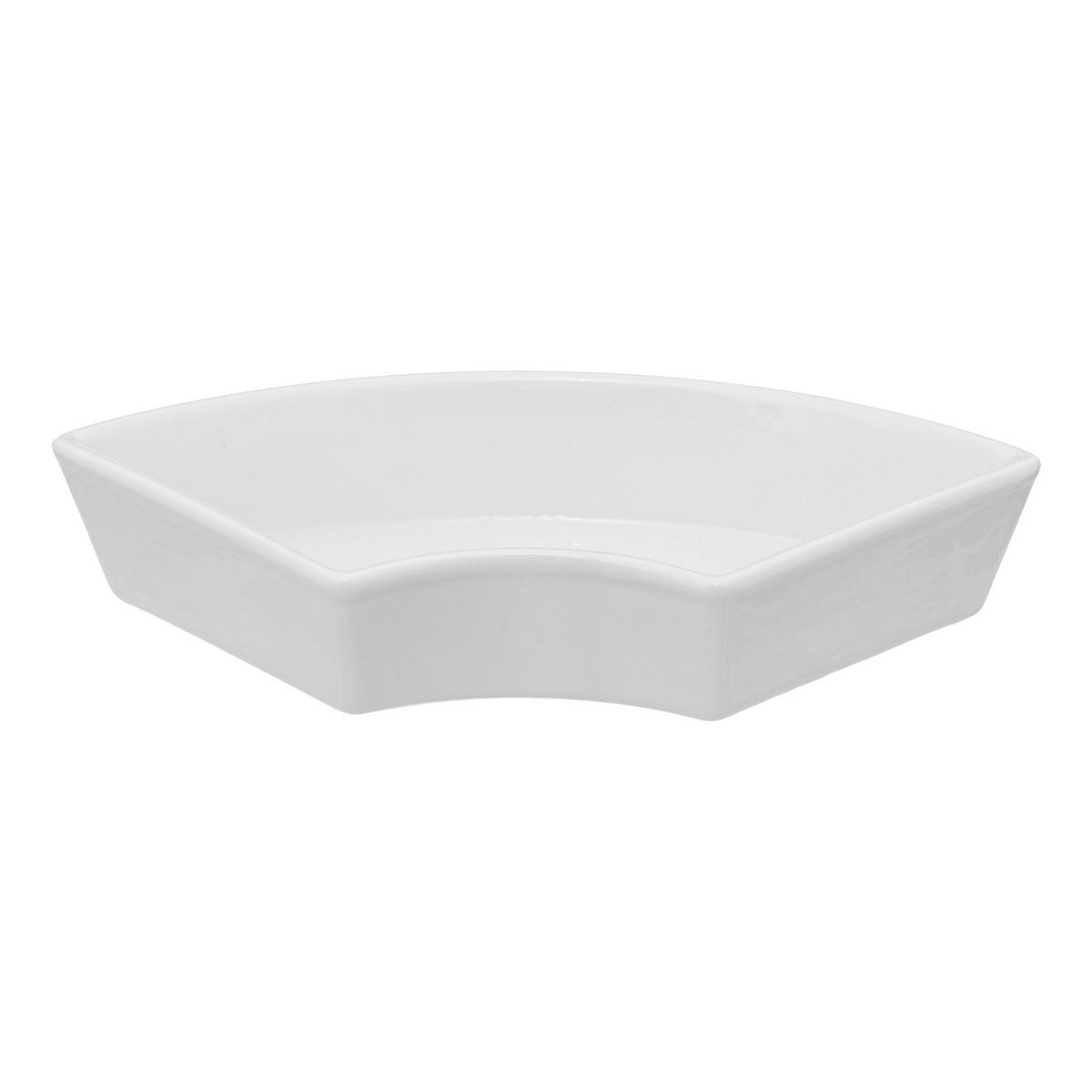 SNACK-SERVIERSET: Bambus Weiß 27/27/4,7 cm - Weiß, Keramik (27/4.7/27cm) - Secret de Gourmet