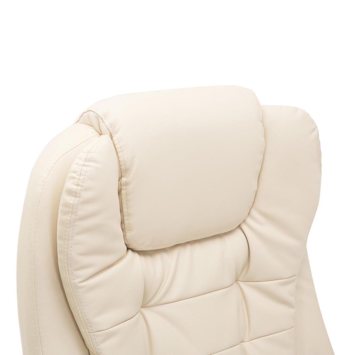 DREHSTUHL Beige mit Massagefunktion und Wärme, höhenverstellbar & drehbar,62/121/68 cm - Beige, Kunststoff (68/121/62cm) - Flora Grace