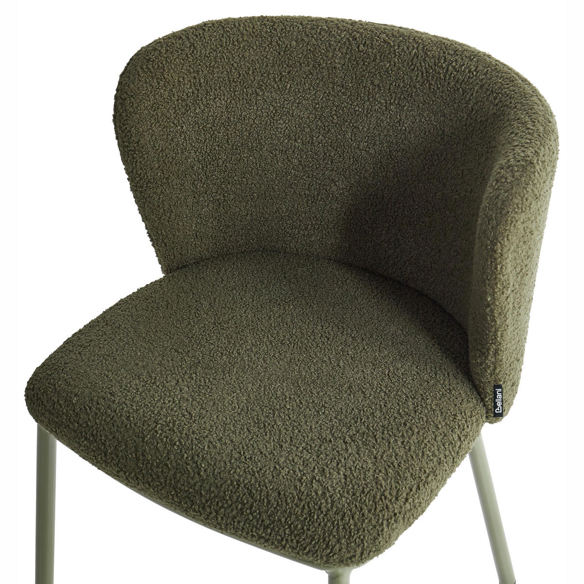 ÉTKEZŐSZÉK Zöld Mina II - sötétzöld, textil (48/75/52cm) - Beliani