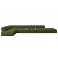 ECKSOFA modulares Sofa Favio-L3 - 475x190x70 cm Grün Bouclé - Grün, Holzwerkstoff/Textil (475/190cm) - ALTDECOR
