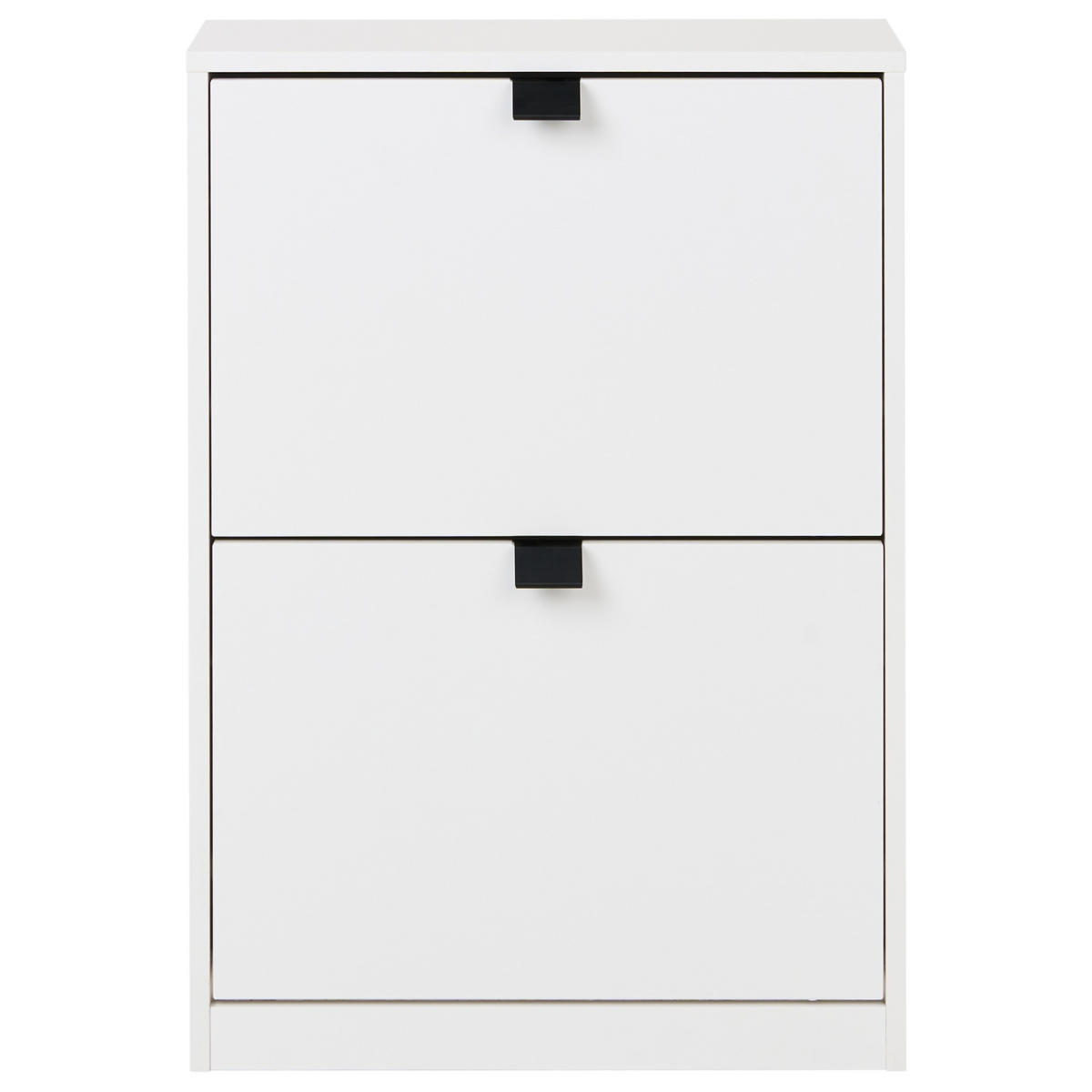 DULAP DE PANTOFI alb Hobart - alb/negru, compozit lemnos (53/75/18cm) - Beliani