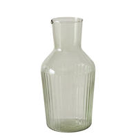 GLASKARAFFE Larina Grün 1000 ml 11/11/22 cm - Grün, Glas (1L) - Boltze Home