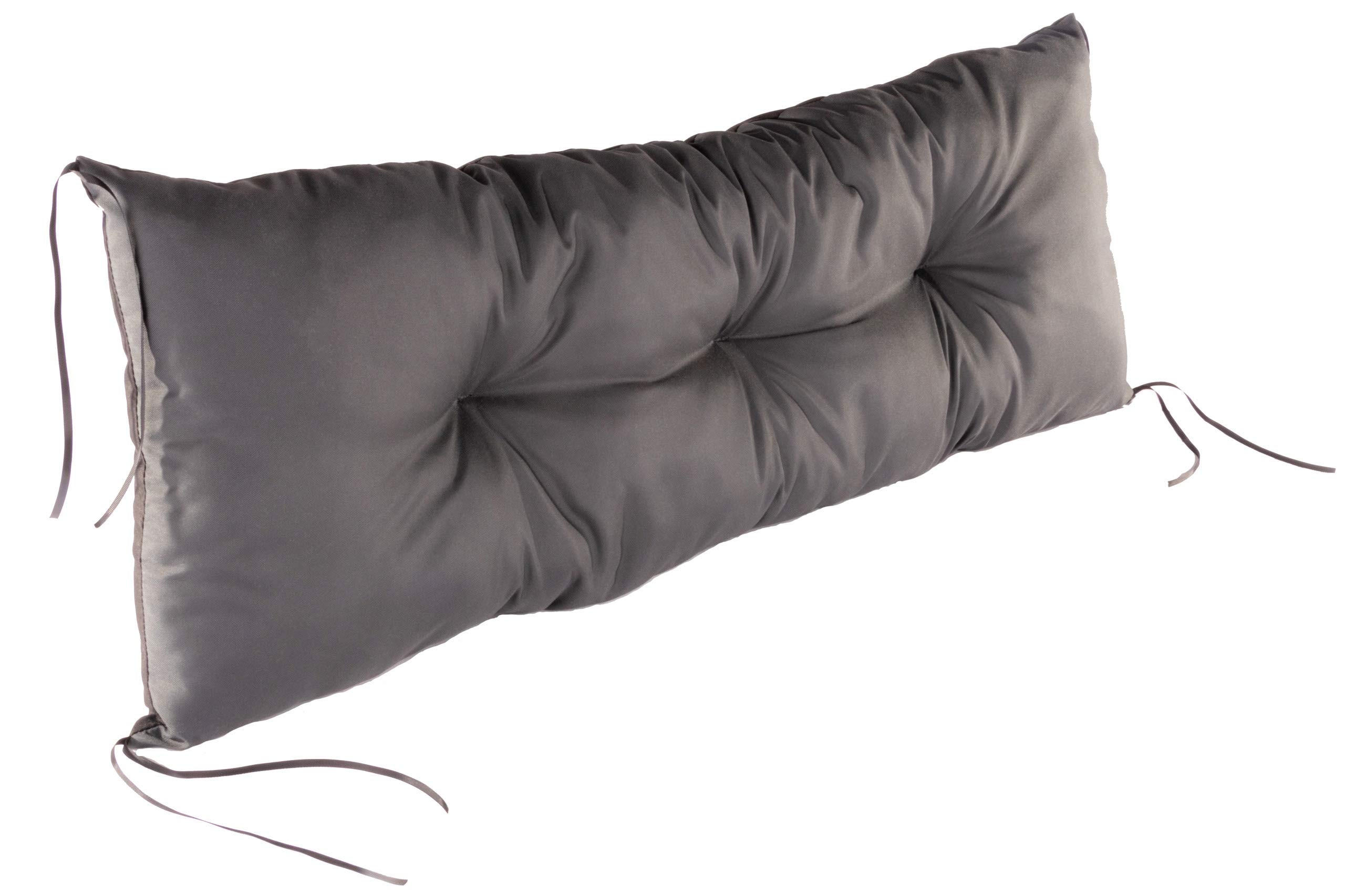 SITZKISSEN 120/40/13 cm, in Dunkelgrau für 2 Personen, Bankauflage - Dunkelgrau, Naturmaterialien (120/13/40cm) - Best for Kids