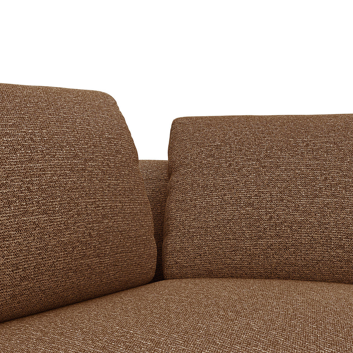 3-SITZER SOFA - Braun, Textil (217/74/102cm) - home24