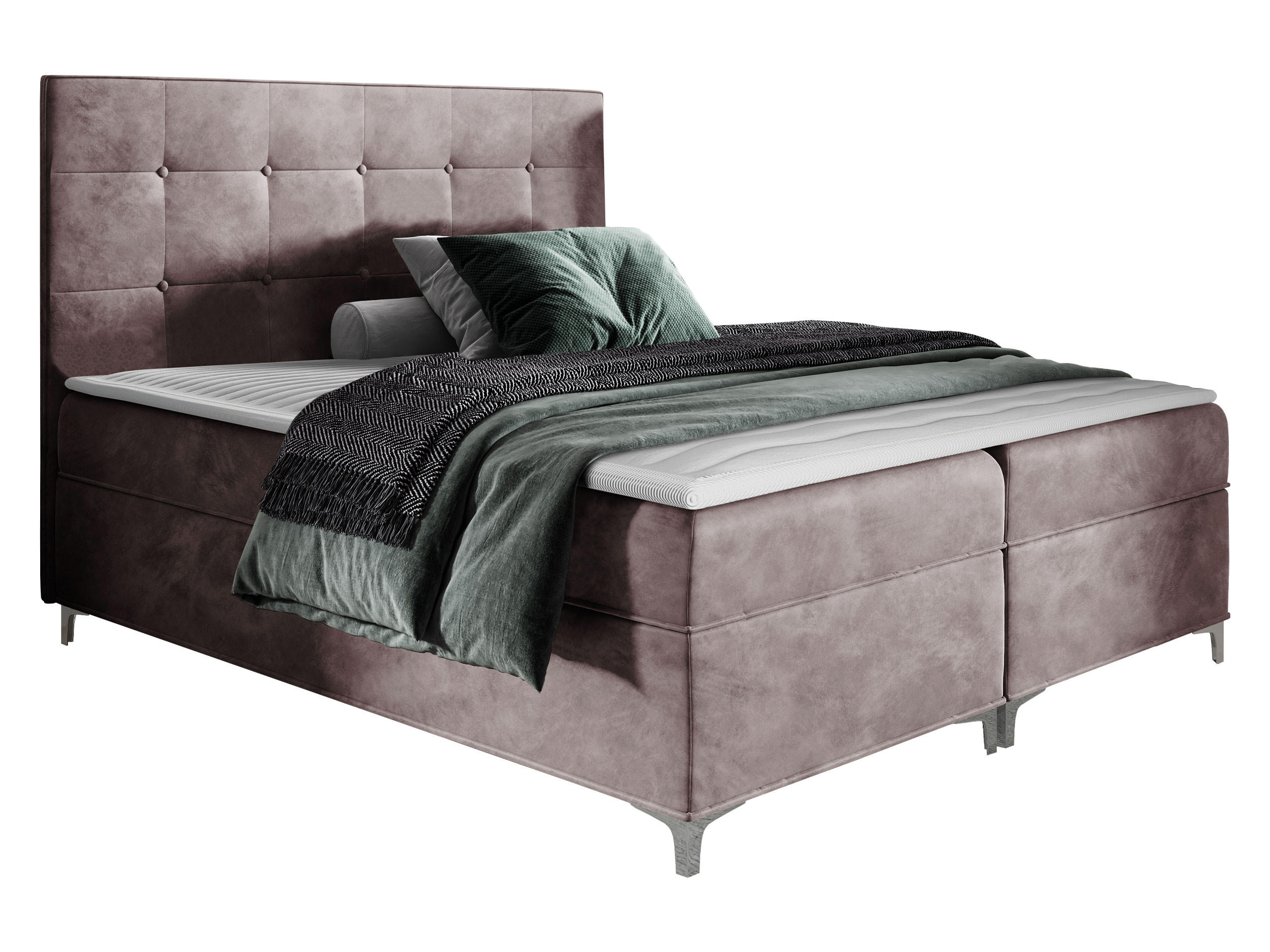 BOXBETT Snake - Violett, Holz (140/200cm) - MIRJAN24
