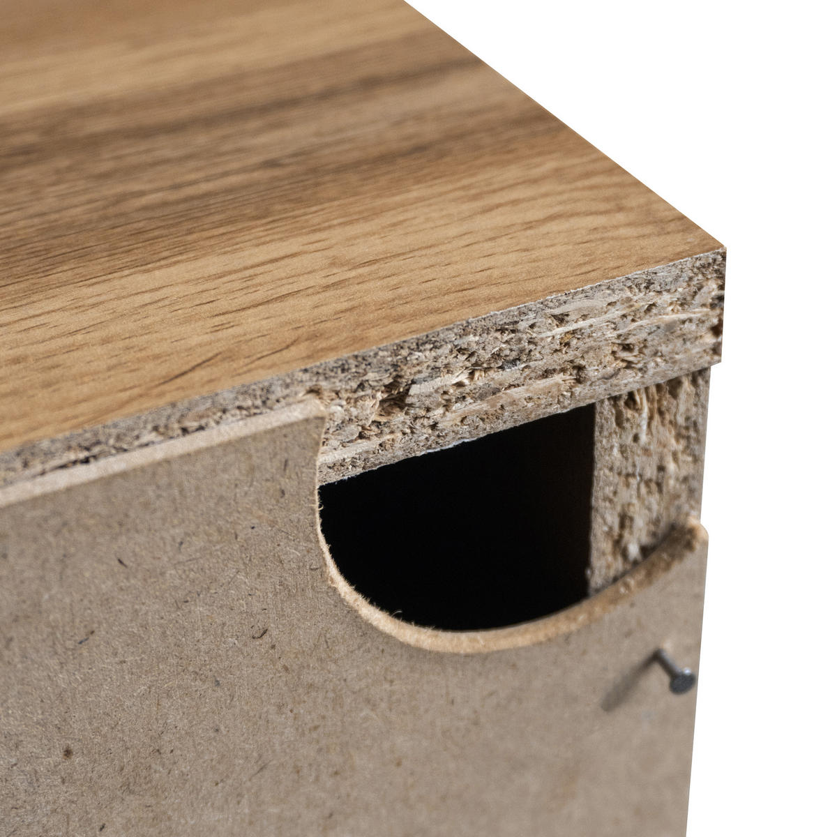 SIDEBOARD 160x35x78 cm 4 Türen - Naturfarben, Holzwerkstoff (160.5/78/35.5cm) - LEBENLANG