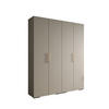 DREHTÜRENSCHRANK 236.7/200/47 4-türig - Kaschmir/Goldfarben, Holz/Metall (200/236.7/47cm) - Abiks Möbel