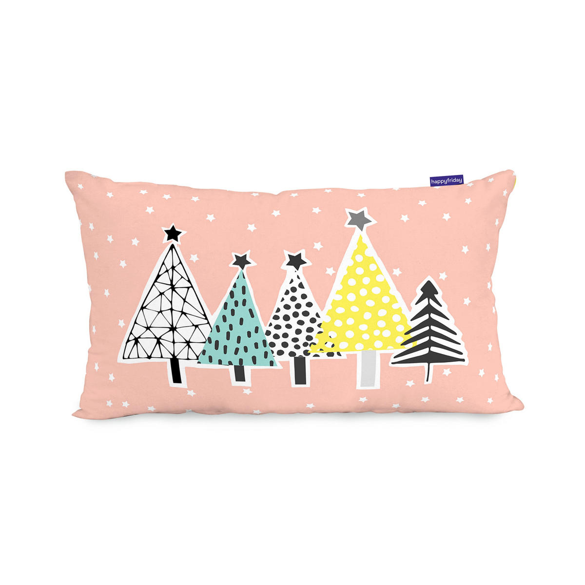 KISSENBEZUG winter 50x30 cm mehrfarbig - Multicolor, Textil (50/30cm) - Happy Friday
