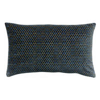 KISSEN Vera tintenblau 30 x 50 cm - Dunkelblau, Textil (30/50cm) - Vivaraise