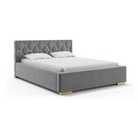 BETT VERSAL - Goldfarben/Grau, Holzwerkstoff (160/200cm) - Meblini