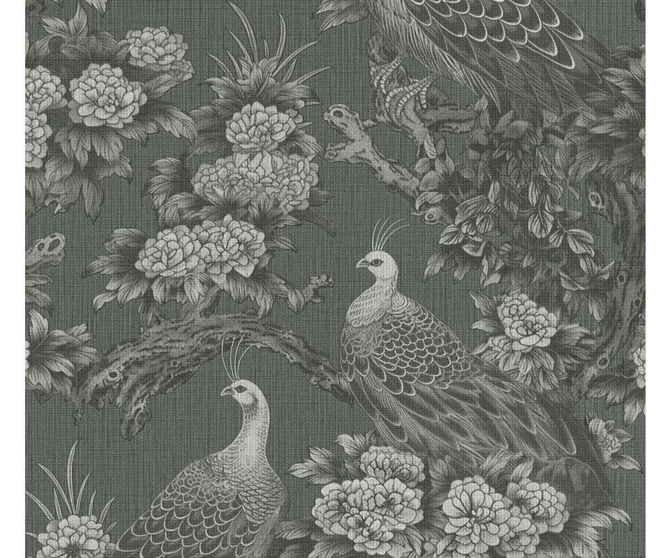 VLIESTAPETE Schwarz 53/1005 cm - Schwarz, Textil (53/1cm) - KUNSTLOFT
