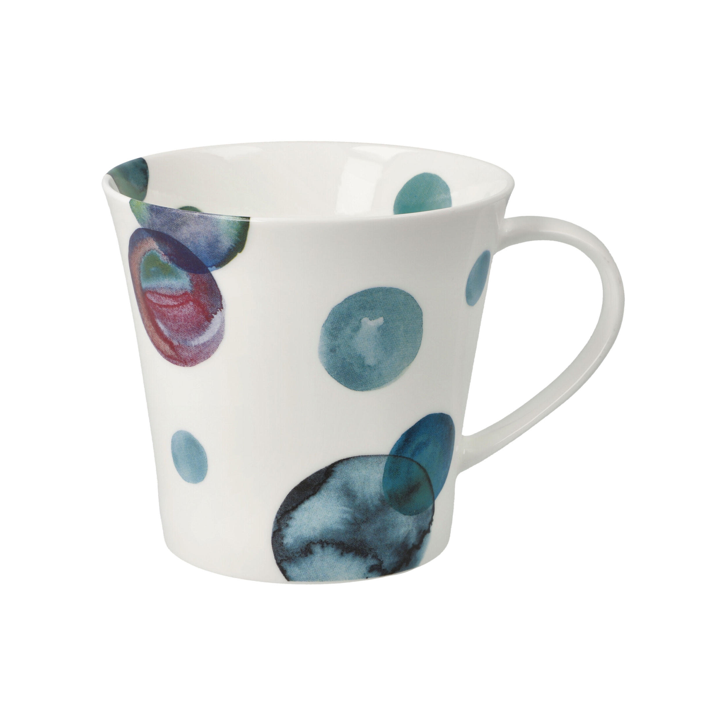 TEETASSE Petrol, Fine Bone China, Blaugrün, 350 ml - Blau, Keramik (0.35L) - Goebel