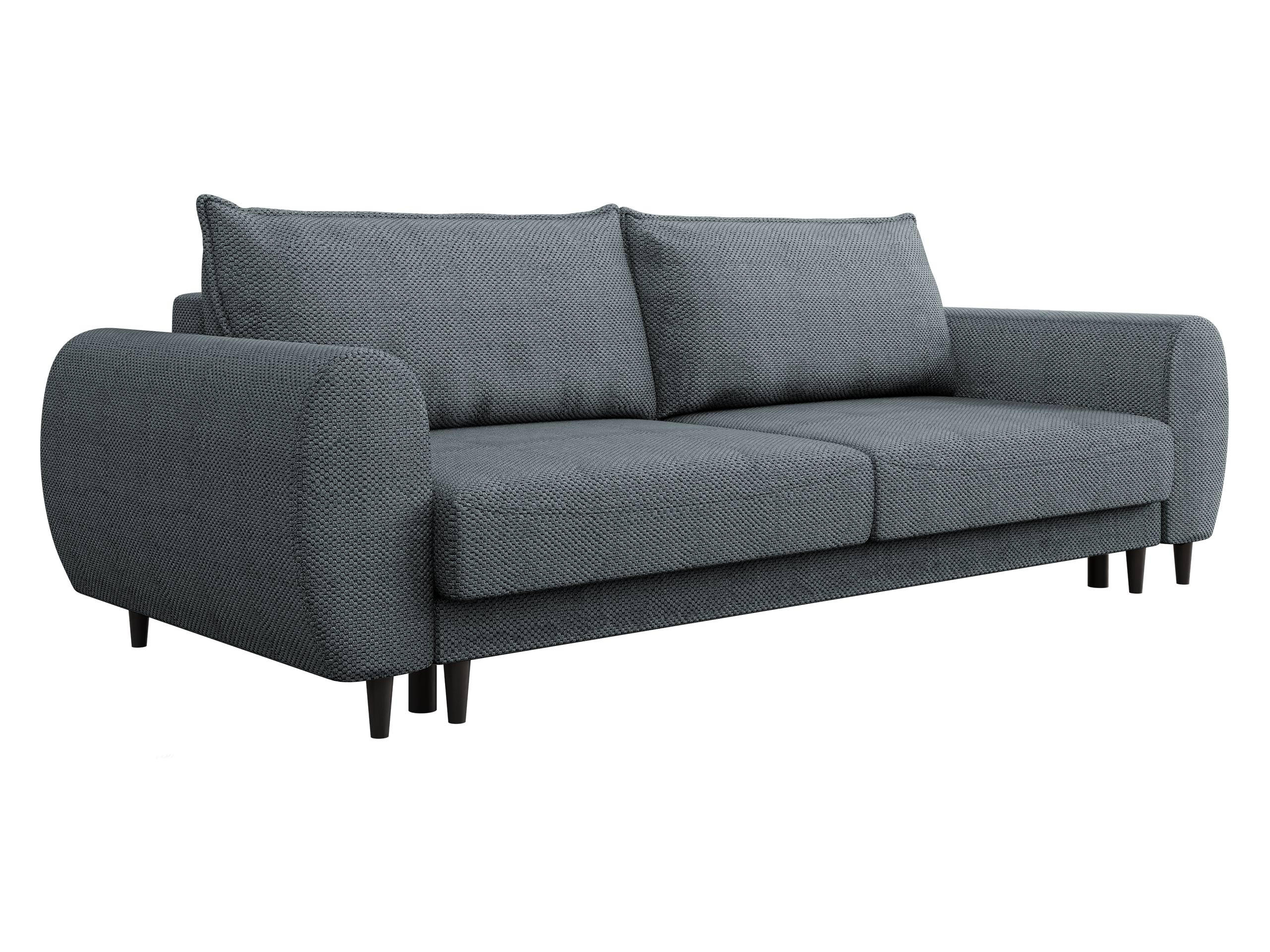 SCHLAFSOFA Sonia - Dunkelgrau/Schwarz, Holz/Textil (251/76/95cm) - MIRJAN24