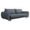 SCHLAFSOFA Sonia - Dunkelgrau/Schwarz, Holz/Textil (251/76/95cm) - MIRJAN24