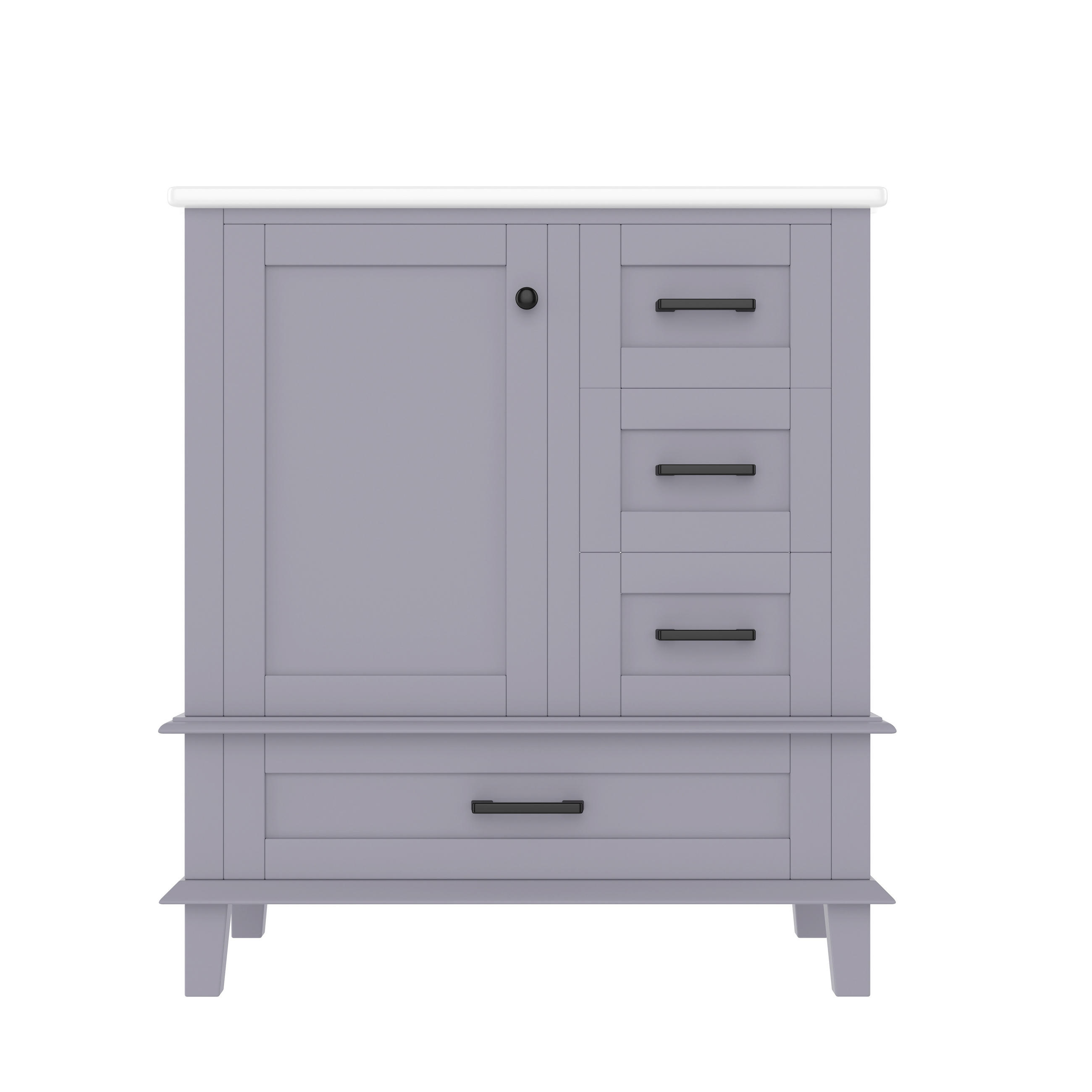 Pangivo Badezimmerschrank Grau 76x83.5x46 cm