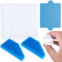 FILTER Universal 5-tlg. Set, HEPA waschbar 99,95% 0,15 µm, 40 mm, 102 x 90 mm, Motorfilter 160 x 80 mm - Multicolor, Kunststoff/Metall (10/10/10cm)