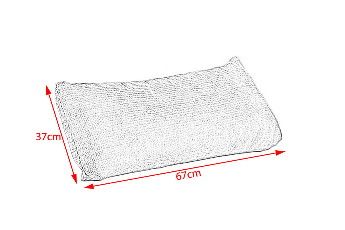 NIERENKISSEN MEDIUM SEPHI Silber Cord - Silberfarben, Textil (67/19cm) - KAWOLA
